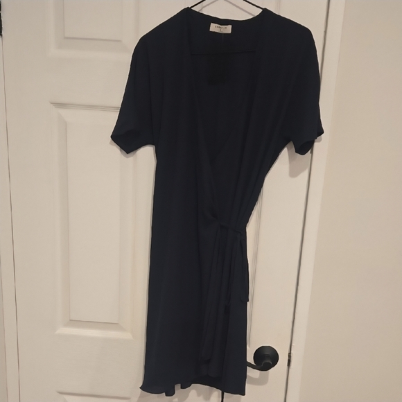Aritzia Babaton Wallece Mini Dress In Navy Sz S - Picture 2 of 9